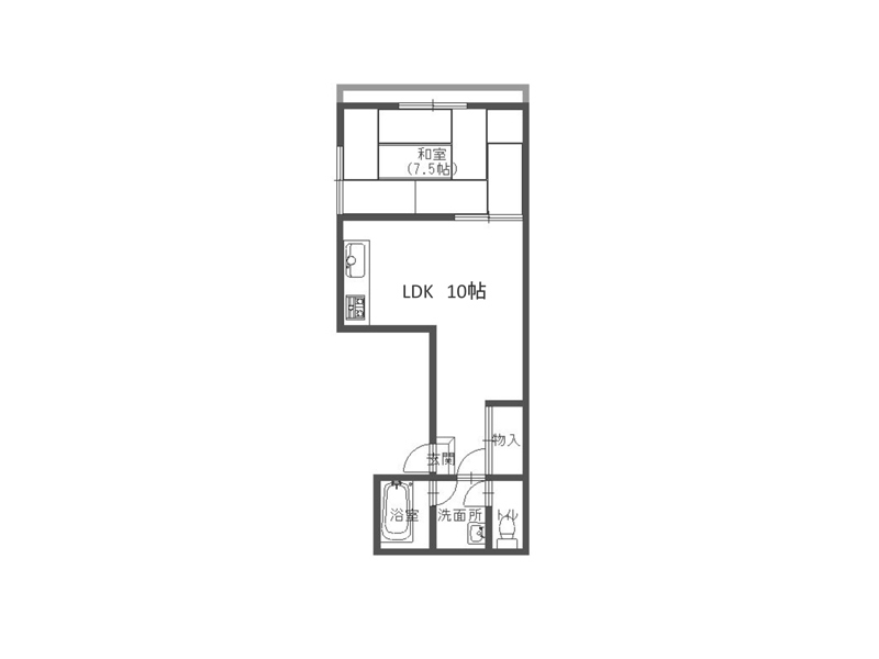 田辺市賃貸アパート　ニュー深見ビル2階