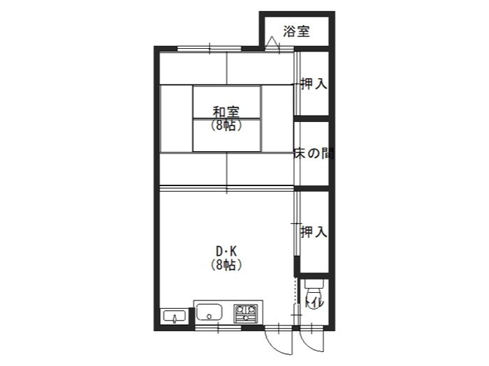 田辺市賃貸アパート　奥田アパート2階