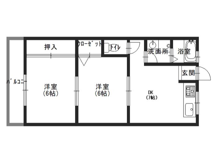 上富田町賃貸アパート　ハイツ岩田205