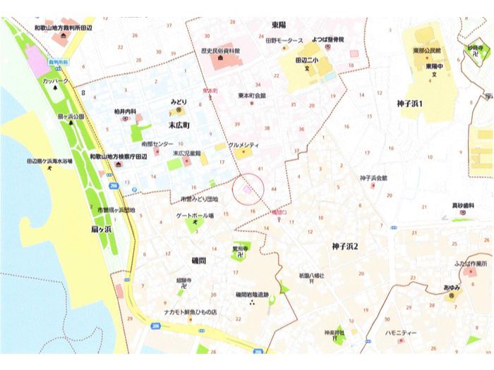 田辺市売り土地　磯間