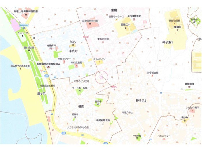 田辺市売り土地　磯間